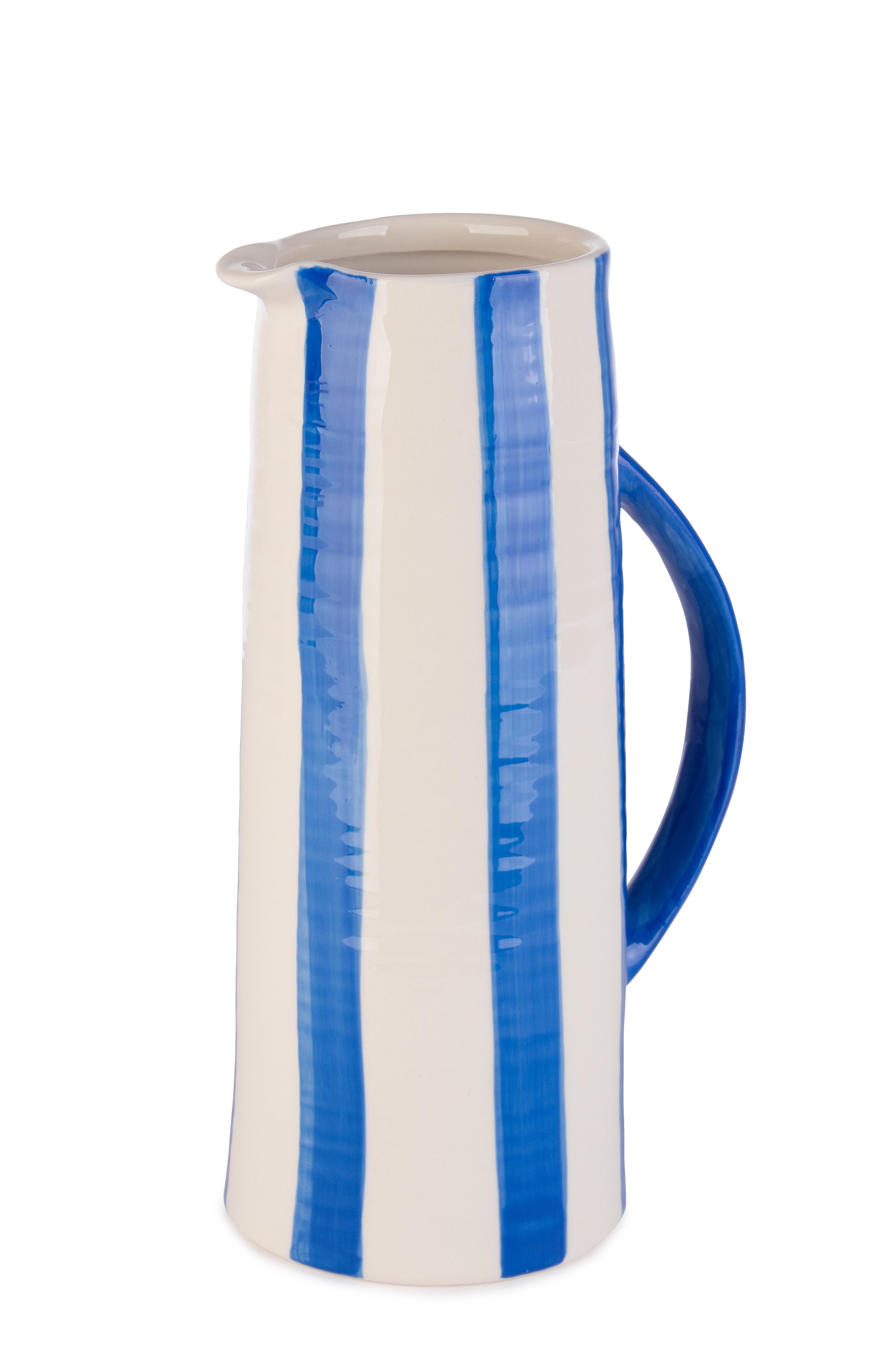 VASO JOLY CARAFFA BIANCO-BLU H27,5