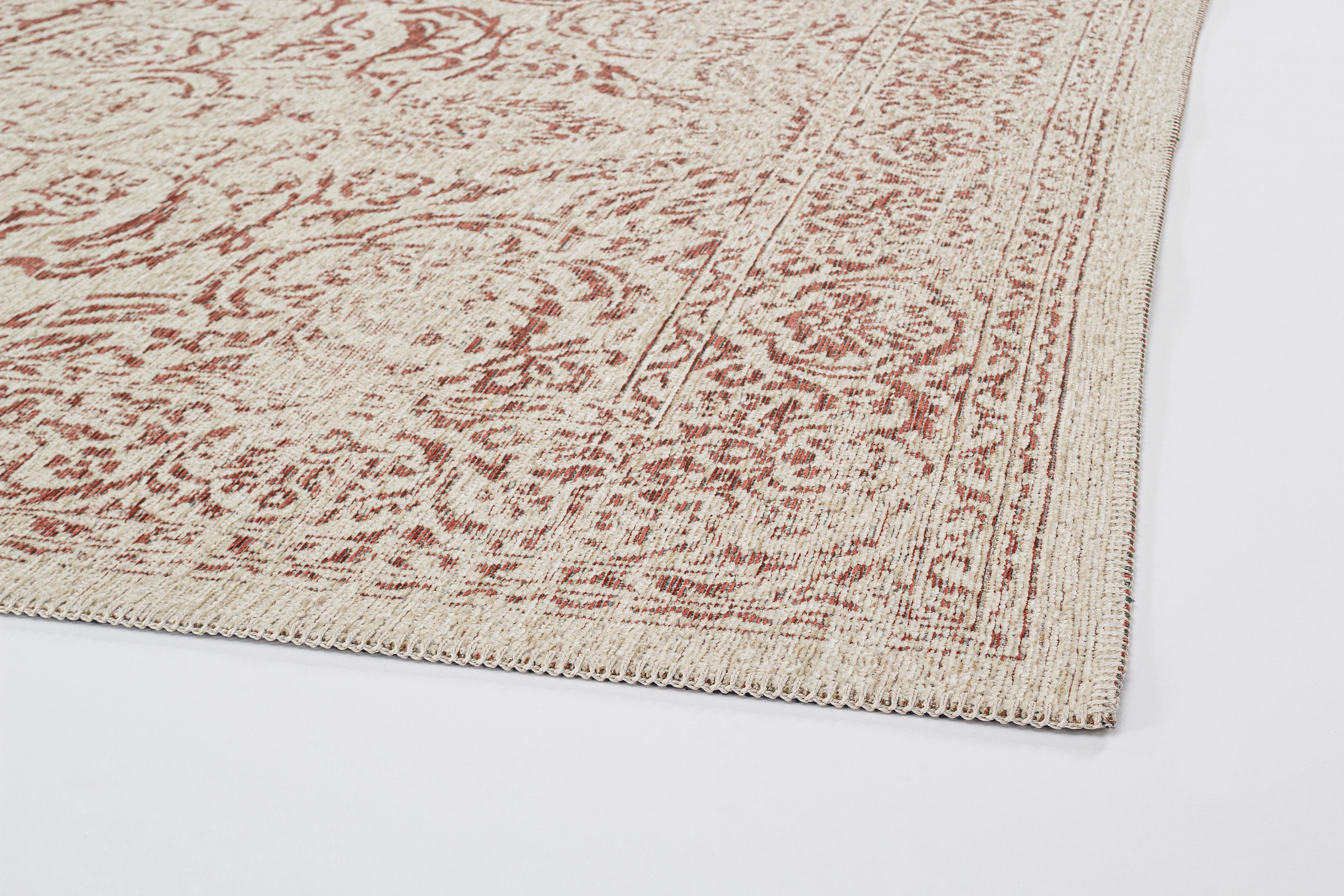 TAPPETO NORA ROSSO CREMA 160X230