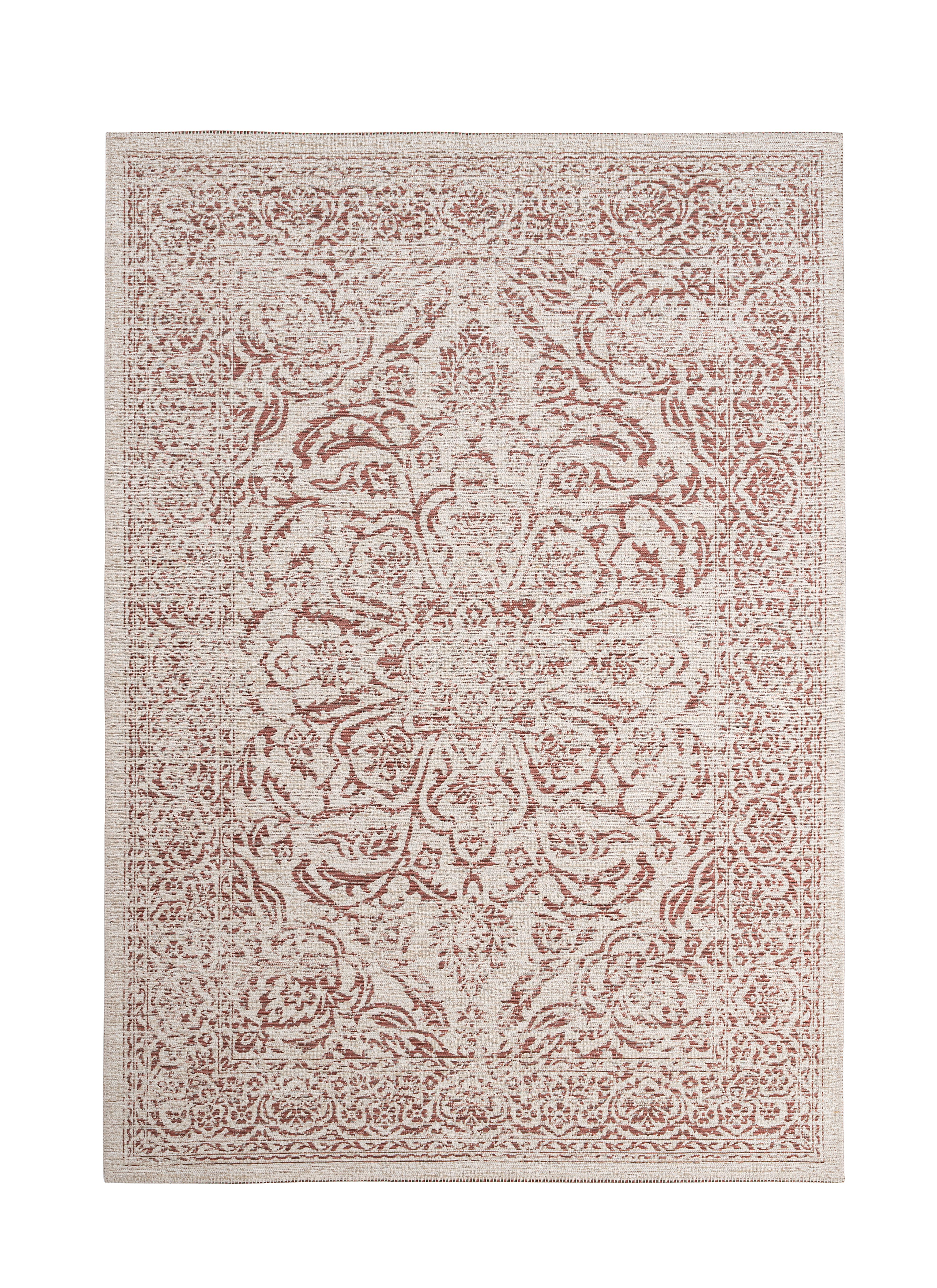TAPPETO NORA ROSSO CREMA 160X230