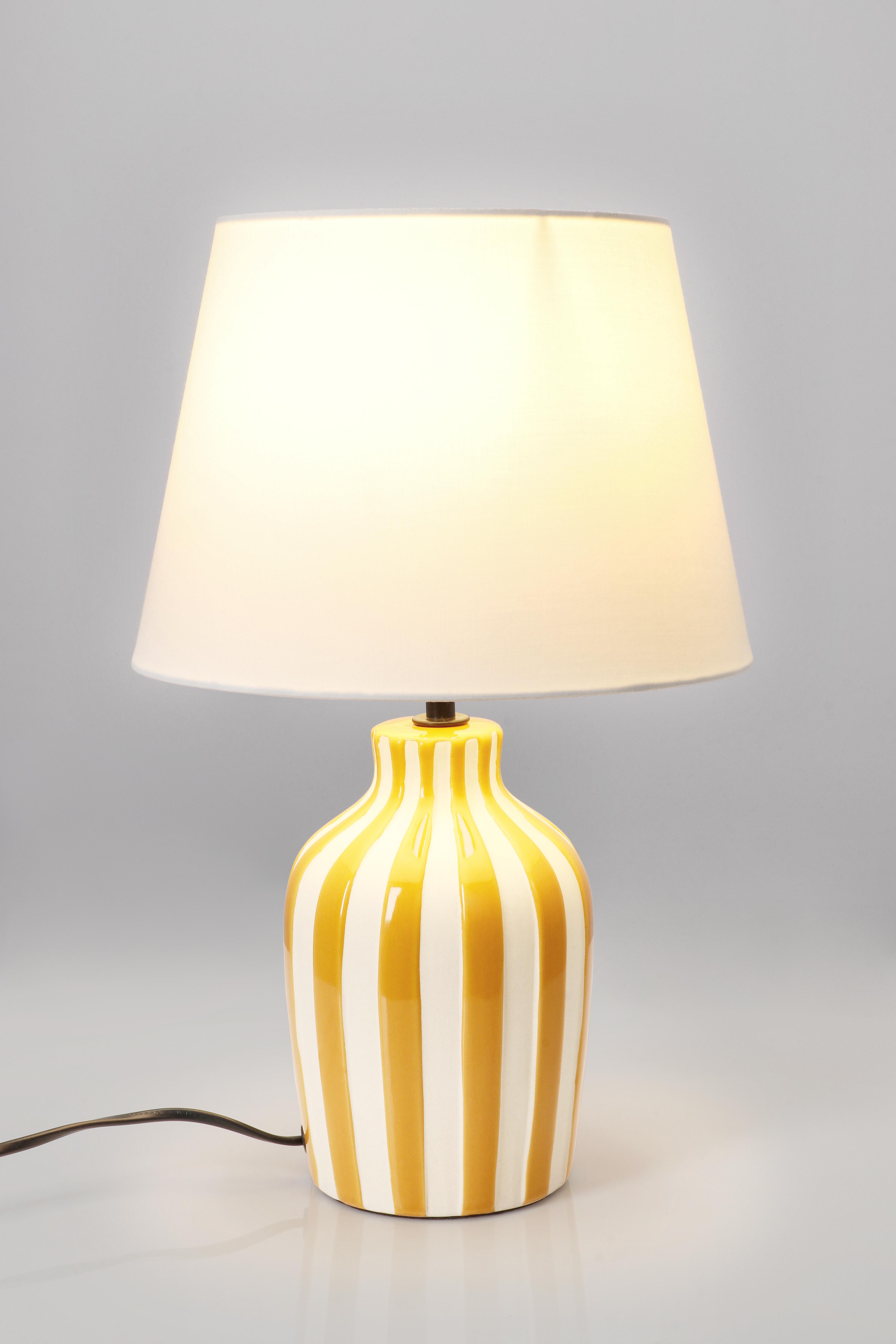 LAMPADA TAV. FALYN RIGHE GIALLO H39