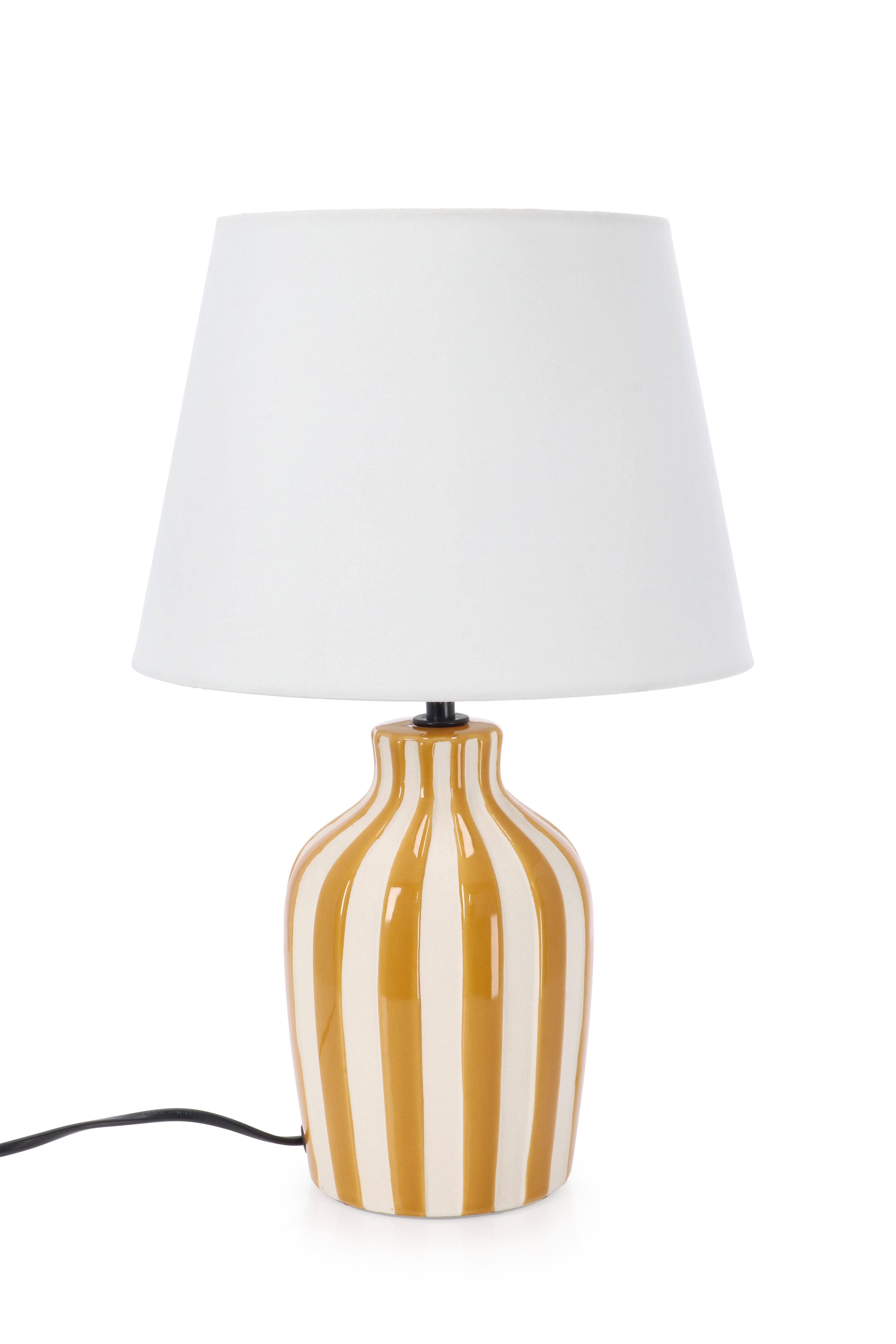 LAMPADA TAV. FALYN RIGHE GIALLO H39