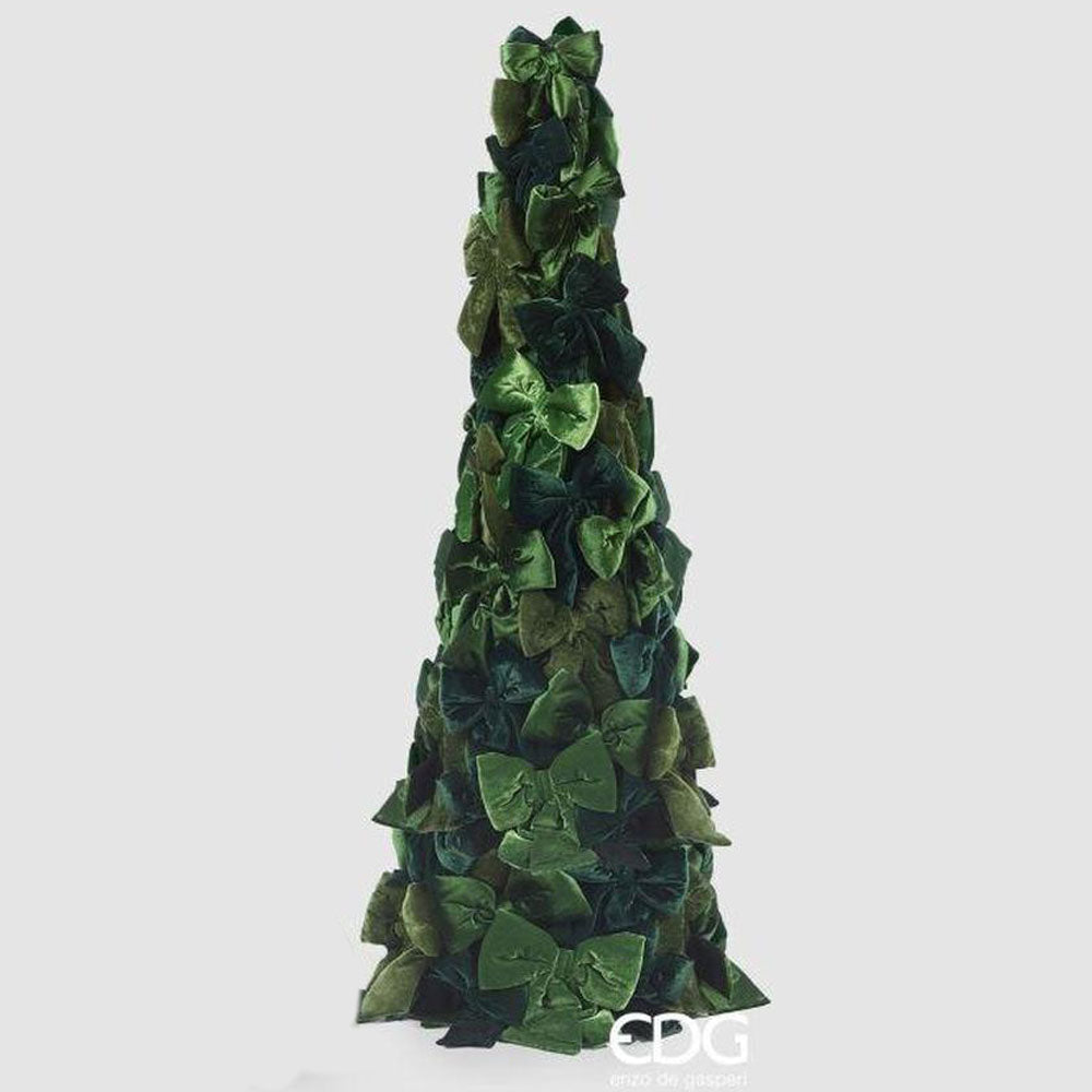 Decoro fiocchi cono Verde Mix H 150