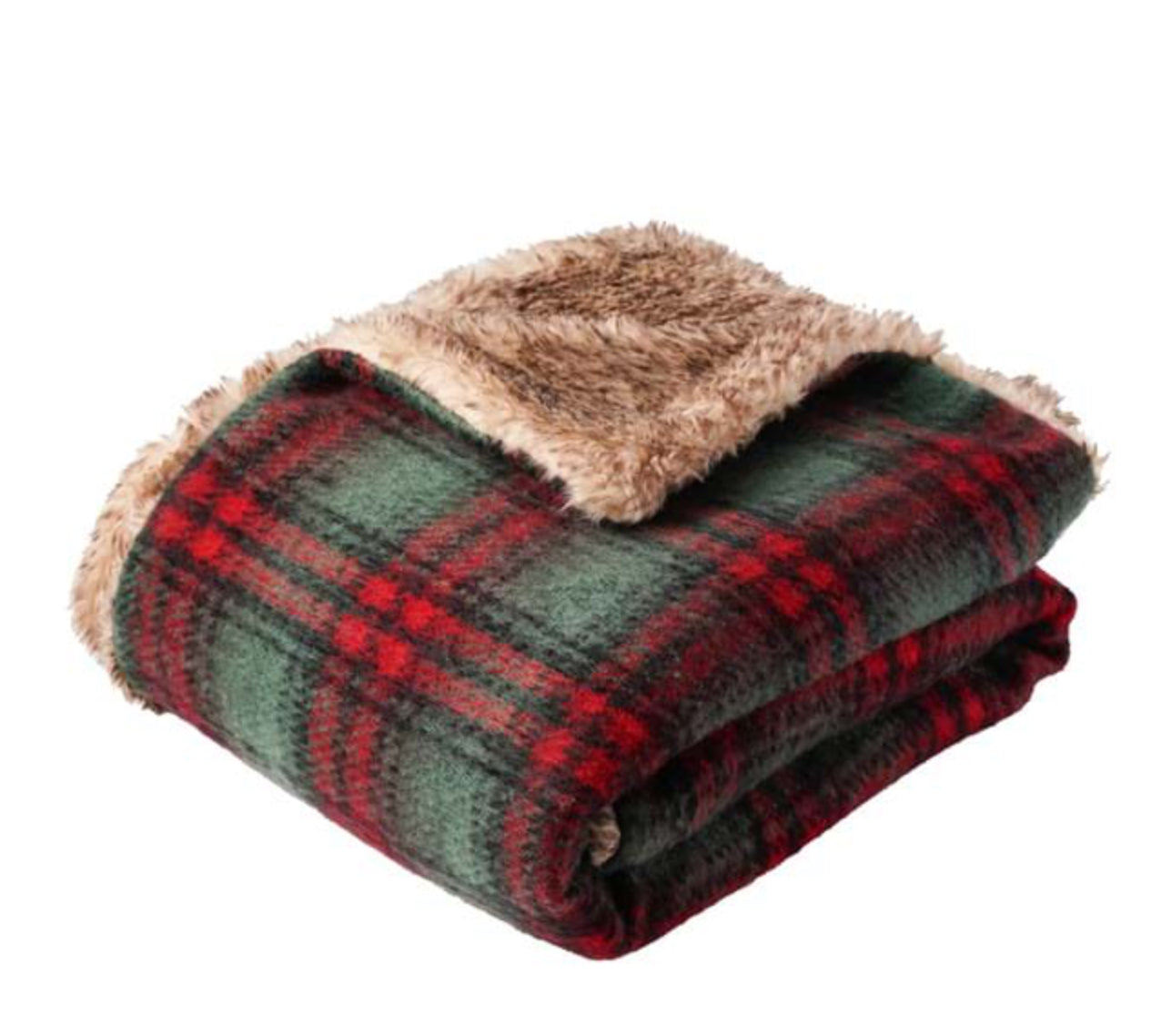 Plaid Tartan con pelliccia 690 Gsm Montana