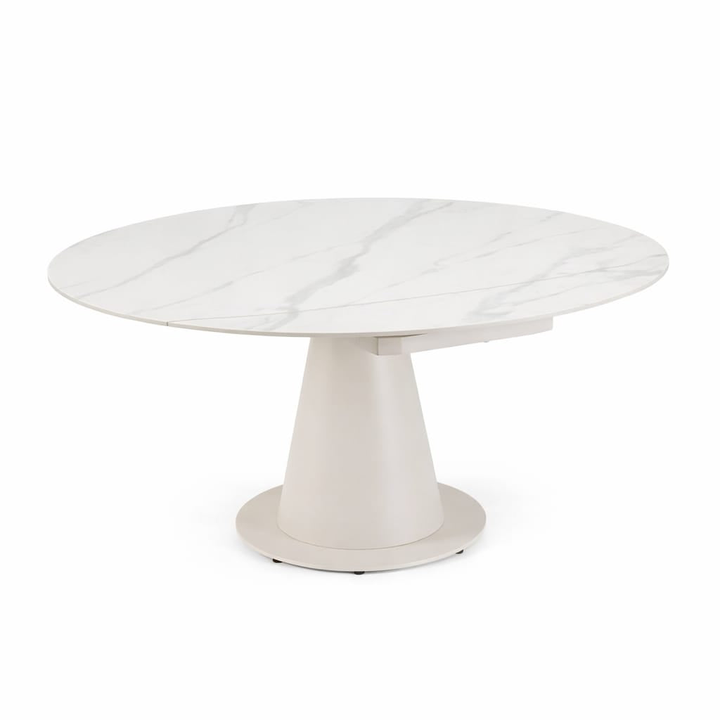 Tavolo Allungabile Jami 160×102/160 Crema/Statuario